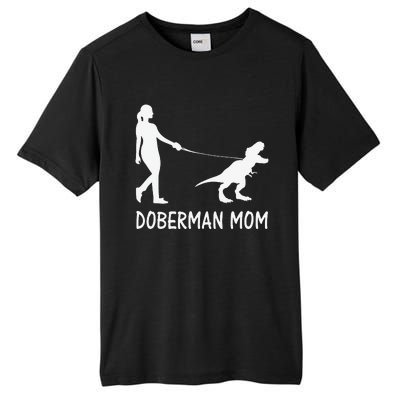 Doberman Mom Dobe Dobie Doberman funny pet lovers Tall Fusion ChromaSoft Performance T-Shirt