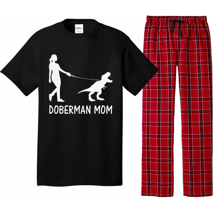 Doberman Mom Dobe Dobie Doberman funny pet lovers Pajama Set