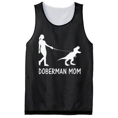 Doberman Mom Dobe Dobie Doberman funny pet lovers Mesh Reversible Basketball Jersey Tank