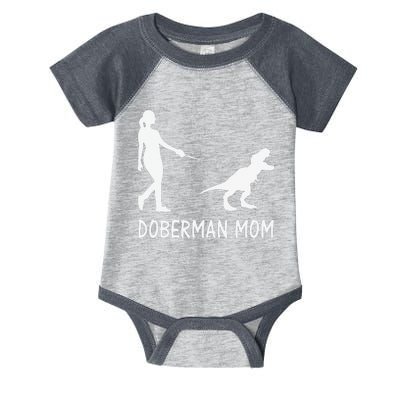 Doberman Mom Dobe Dobie Doberman funny pet lovers Infant Baby Jersey Bodysuit