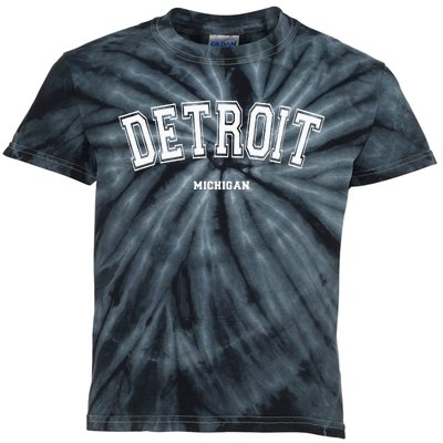 Detroit Michigan Kids Tie-Dye T-Shirt