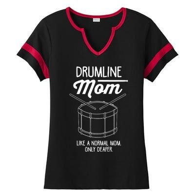 Drumline Mom Drumline Marching Band Ladies Halftime Notch Neck Tee