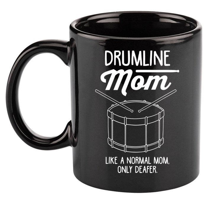 Drumline Mom Drumline Marching Band 11oz C Handle Ceramic Mug