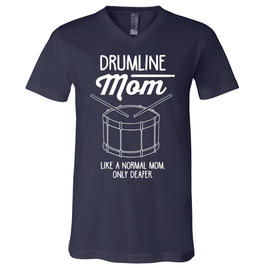 Drumline Mom Drumline Marching Band V-Neck T-Shirt