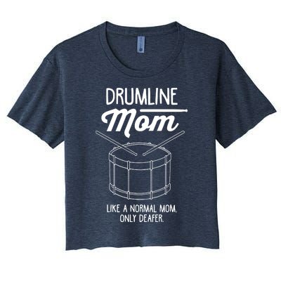 Drumline Mom Drumline Marching Band Women's Crop Top Tee