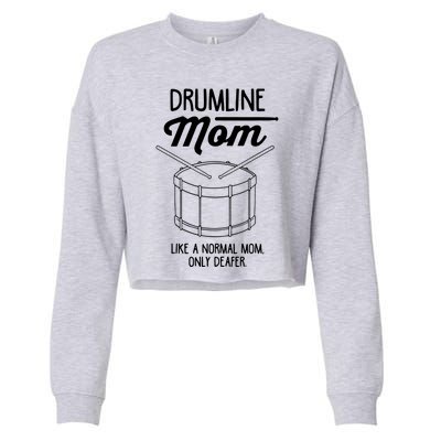 Drumline Mom Drumline Marching Band Cropped Pullover Crew