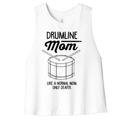 Drumline Mom Drumline Marching Band Women's Racerback Cropped Tank