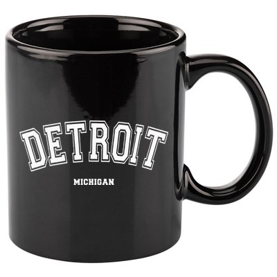 Detroit Michigan 11oz C Handle Ceramic Mug