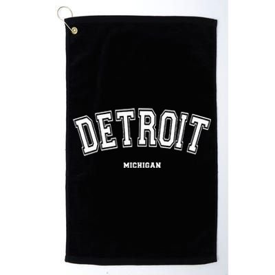 Detroit Michigan Platinum Collection Golf Towel