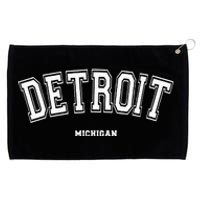 Detroit Michigan Grommeted Golf Towel