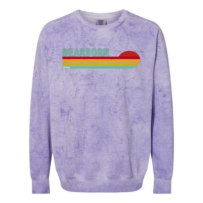 Dearborn Michigan Colorblast Crewneck Sweatshirt