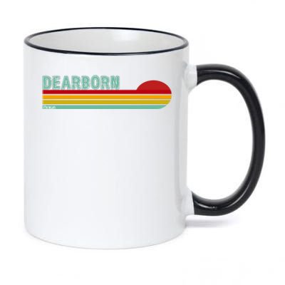 Dearborn Michigan 11oz Black Color Changing Mug