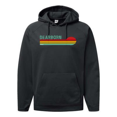 Dearborn Michigan Performance Fleece Hoodie