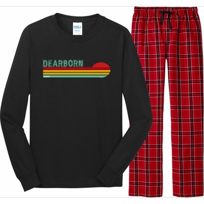 Dearborn Michigan Long Sleeve Pajama Set