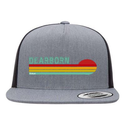 Dearborn Michigan Flat Bill Trucker Hat