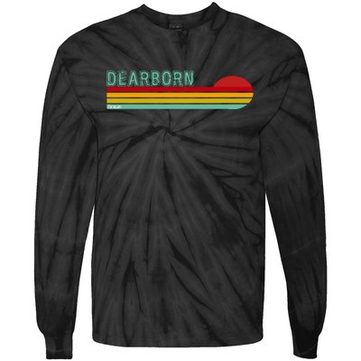 Dearborn Michigan Tie-Dye Long Sleeve Shirt