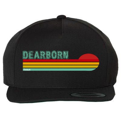 Dearborn Michigan Wool Snapback Cap