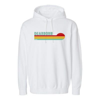 Dearborn Michigan Garment-Dyed Fleece Hoodie