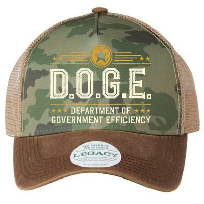 Doge Meme D.O.G.E. Department Of Government Efficiency Legacy Tie Dye Trucker Hat