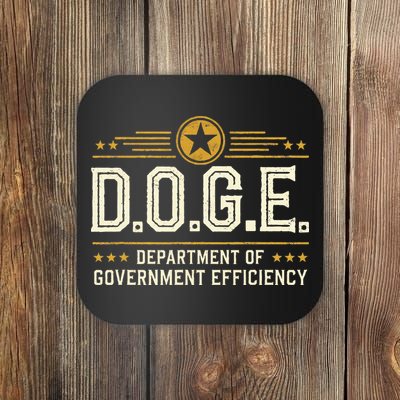 Doge Meme D.O.G.E. Department Of Government Efficiency Coaster