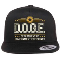 Doge Meme D.O.G.E. Department Of Government Efficiency Flat Bill Trucker Hat