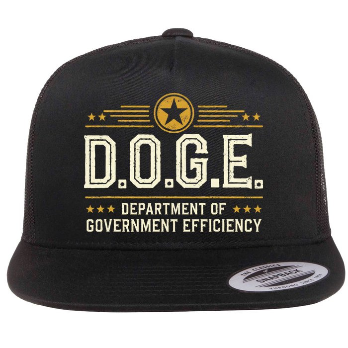 Doge Meme D.O.G.E. Department Of Government Efficiency Flat Bill Trucker Hat