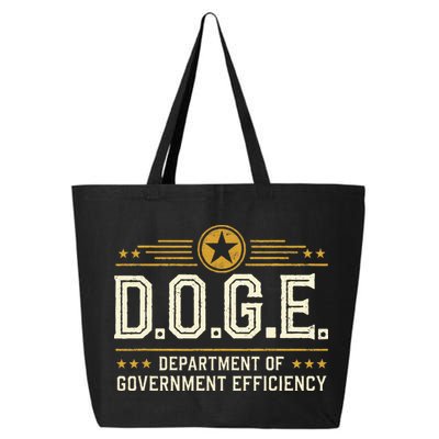 Doge Meme D.O.G.E. Department Of Government Efficiency 25L Jumbo Tote