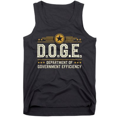 Doge Meme D.O.G.E. Department Of Government Efficiency Tank Top