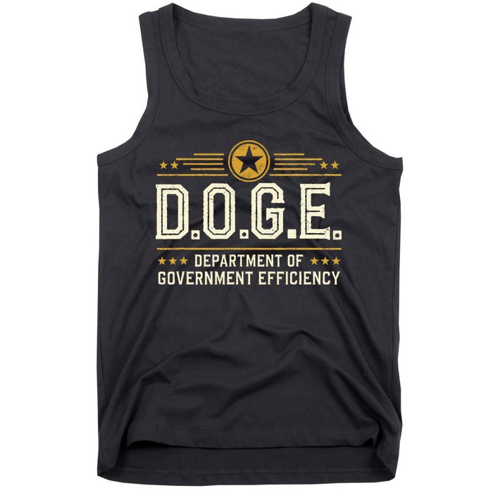 Doge Meme D.O.G.E. Department Of Government Efficiency Tank Top