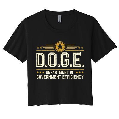 Doge Meme D.O.G.E. Department Of Government Efficiency Crop Top