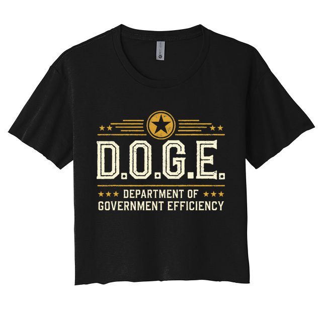 Doge Meme D.O.G.E. Department Of Government Efficiency Crop Top