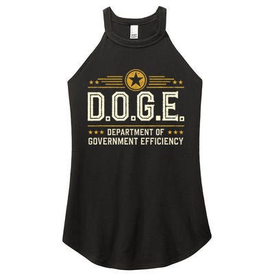 Doge Meme D.O.G.E. Department Of Government Efficiency Women's Perfect Tri Rocker Tank