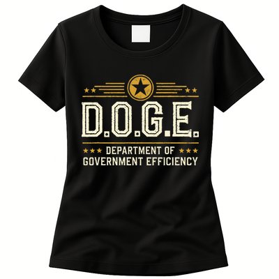 Doge Meme D.O.G.E. Department Of Government Efficiency Womens T-Shirt