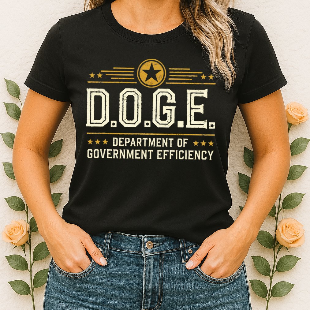 Doge Meme D.O.G.E. Department Of Government Efficiency Womens T-Shirt