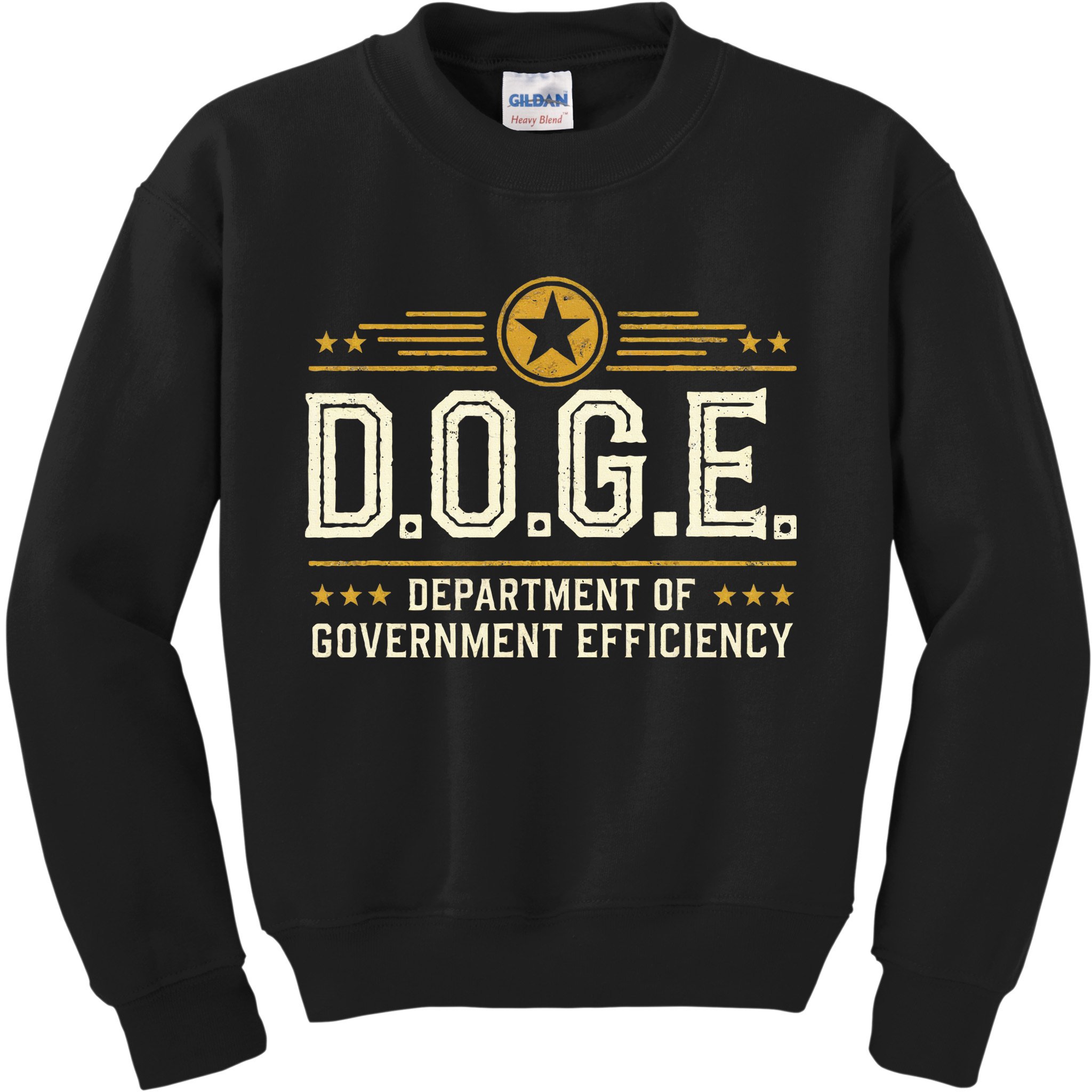 Doge Meme D.O.G.E. Department Of Government Efficiency Kids Sweatshirt
