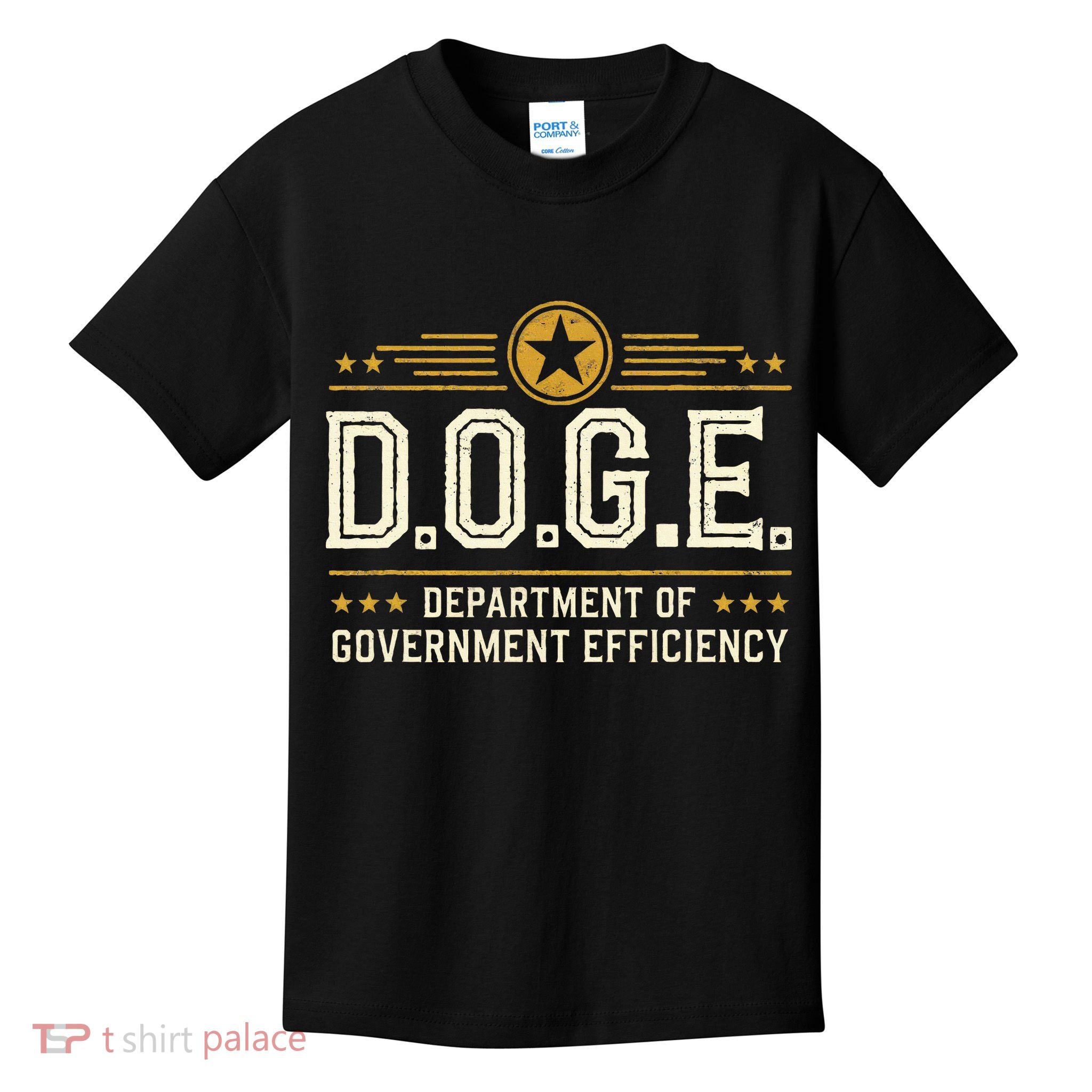 Doge Meme D.O.G.E. Department Of Government Efficiency Kids T-Shirt