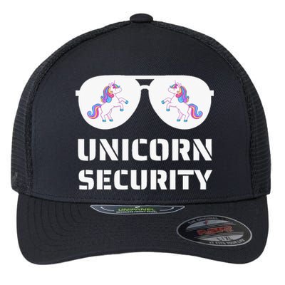 Dad Mom Daughter Adult Costume Unicorn Security Flexfit Unipanel Trucker Cap