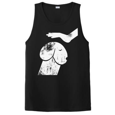 Dirty Mind Dog A Funny Dog Humor Retro Vintage PosiCharge Competitor Tank