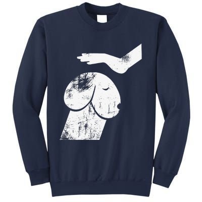 Dirty Mind Dog A Funny Dog Humor Retro Vintage Sweatshirt