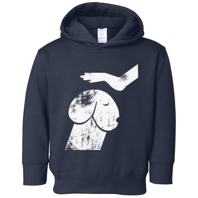 Dirty Mind Dog A Funny Dog Humor Retro Vintage Toddler Hoodie