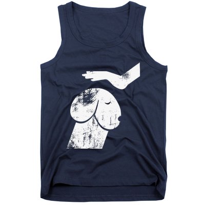 Dirty Mind Dog A Funny Dog Humor Retro Vintage Tank Top