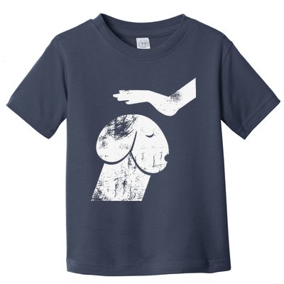 Dirty Mind Dog A Funny Dog Humor Retro Vintage Toddler T-Shirt