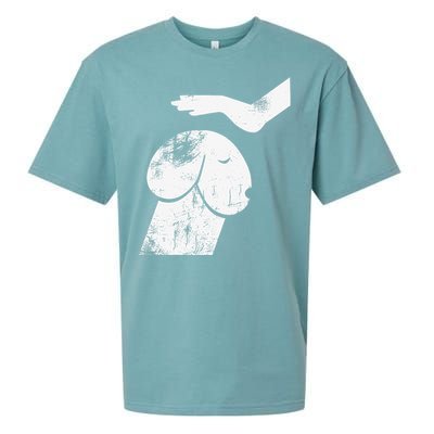 Dirty Mind Dog A Funny Dog Humor Retro Vintage Sueded Cloud Jersey T-Shirt