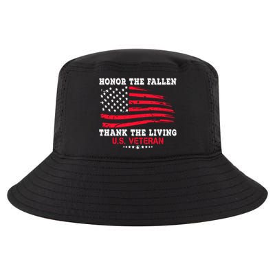 Distressed Memorial Day Honor The Fallen Thank The Living Gift Cool Comfort Performance Bucket Hat