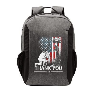 Distressed Memorial Day Flag Military Boots Dog Tags Vector Backpack