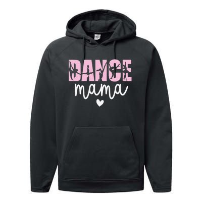 Dance Mama Dance Mother Of A Dancer Dancing Mom Performance Fleece Hoodie