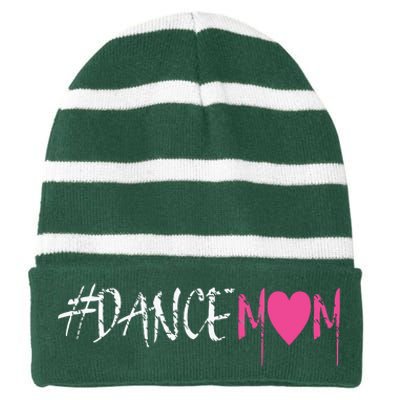 Dance Mom DANCEMOM Tee For Proud Fan Moms Of Dancers Striped Beanie with Solid Band