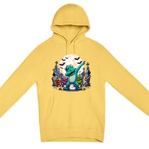 Dabbing Monsters Dance Halloween Gift Premium Pullover Hoodie