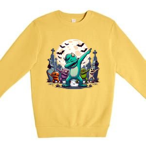 Dabbing Monsters Dance Halloween Gift Premium Crewneck Sweatshirt