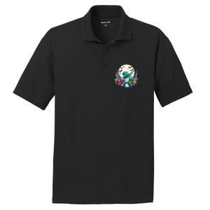 Dabbing Monsters Dance Halloween Gift PosiCharge RacerMesh Polo